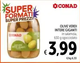 Spazio Conad OLIVE VERDI INTERE GIGANTI offerta