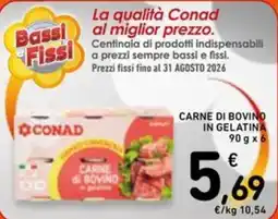 Spazio Conad CARNE DI BOVINO in gelatina offerta