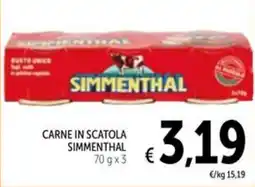 Spazio Conad CARNE IN SCATOLA SIMMENTHAL offerta