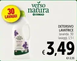 Spazio Conad verso natura DETERSIVO LAVATRICE lavanda offerta