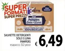 Spazio Conad Salviette Detergenti Sole e Luna Pampers offerta