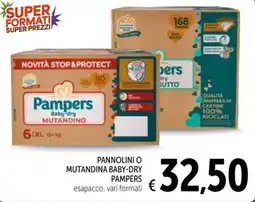 Spazio Conad Pannolini o mutandina baby-dry Pampers offerta
