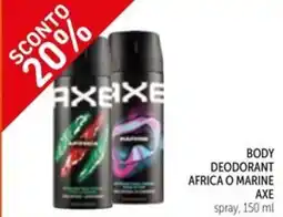 Spazio Conad Body deodorant africa o marine Axe offerta