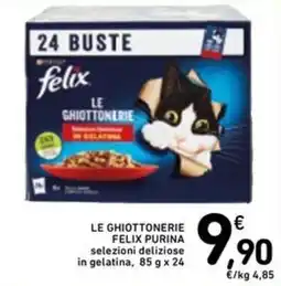 Spazio Conad LE GHIOTTONERIE FELIX PURINA offerta