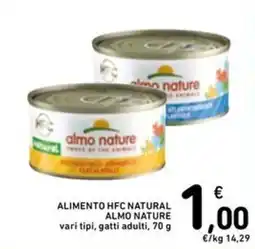 Spazio Conad ALIMENTO HFC NATURAL ALMO NATURE offerta