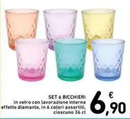 Spazio Conad SET 6 BICCHIERI offerta