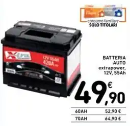 Spazio Conad BATTERIA AUTO extrapower offerta