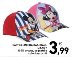 Spazio Conad Cappellino da baseball Disney offerta