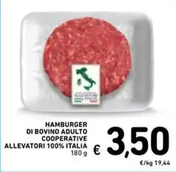 Spazio Conad HAMBURGER DI BOVINO ADULTO ALLEVATORI 100% ITALIA offerta