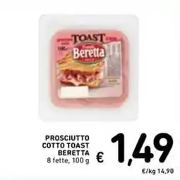 Spazio Conad PROSCIUTTO COTTO TOAST BERETTA offerta