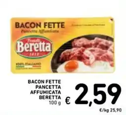 Spazio Conad Bacon Fette Pancetta Affumicata Beretta offerta