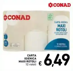 Spazio Conad CARTA IGIENICA MAXI ROTOLI offerta