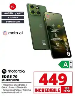 Comet motorola EDGE 70 SMARTPHONE offerta