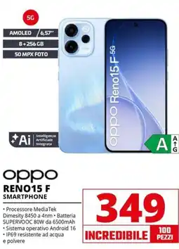 Comet Oppo RENO15 F smartphone offerta