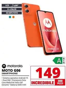 Comet motorola MOTO G06 SMARTPHONE offerta
