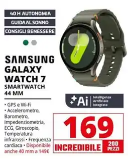 Comet SAMSUNG GALAXY WATCH 7 SMARTWATCH 44 MM offerta