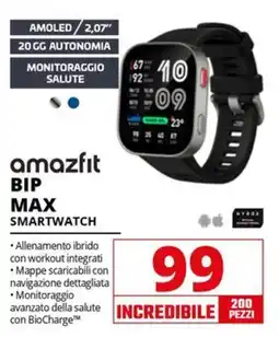 Comet amazfit BIP MAX SMARTWATCH offerta