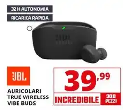 Comet JBL AURICOLARI TRUE WIRELESS VIBE BUDS offerta