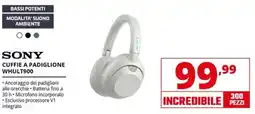 Comet Sony cuffie a padiglione WHULT900 offerta