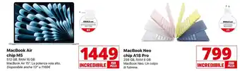 Comet MacBook Air chip M5 offerta