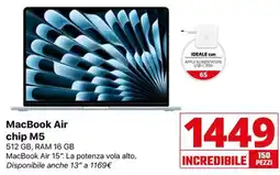 Comet MacBook Air chip M5 offerta