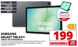 Comet SAMSUNG GALAXY TAB A11+ offerta