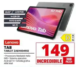 Comet Lenovo TAB TABLET ZAEH0049SE offerta