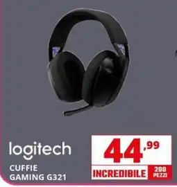 Comet logitech CUFFIE GAMING G321 offerta