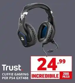 Comet Trust CUFFIE GAMING PER PS4 GXT488 offerta