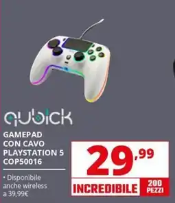 Comet qubick GAMEPAD CON CAVO PLAYSTATION 5 offerta