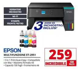 Comet EPSON MULTIFUNZIONE ET-2951 offerta