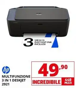 Comet hp MULTIFUNZIONE 3 IN 1 DESKJET 2921 offerta