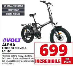 Comet VOLT ALPHA E-BIKE PIEGHEVOLE FAT 20" offerta