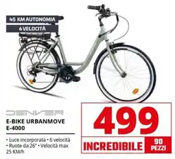 Comet DENIVER E-BIKE URBANMOVE E-4000 offerta