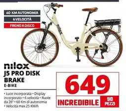 Comet nilox J5 PRO DISK BRAKE E-BIKE offerta
