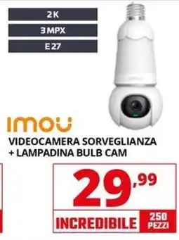 Comet Imou Videocamera Sorveglianza + Lampadina Bulb Cam offerta