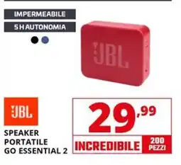 Comet JBL SPEAKER PORTATILE GO ESSENTIAL 2 offerta