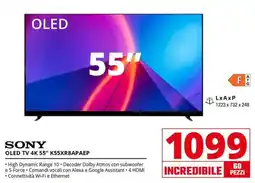 Comet SONY OLED TV 4K 55" K55XR8APAEP offerta