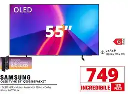 Comet SAMSUNG OLED TV 4K 55" QE55S85FAEXZT offerta