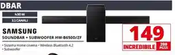 Comet SAMSUNG SOUNDBAR + SUBWOOFER HW-B650D/ZF offerta