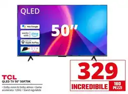 Comet TCL QLED TV 50" 50P79K offerta