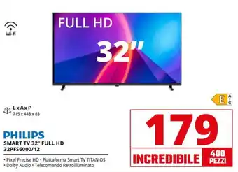 Comet PHILIPS SMART TV 32" FULL HD offerta
