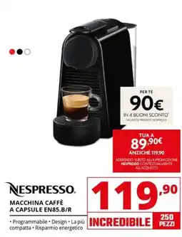 Comet Macchina Caffè a Capsule Nespresso offerta