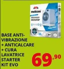Comet BASE ANTI-VIBRAZIONE + ANTICALCARE + CURA LAVATRICE STARTER KIT EVO offerta