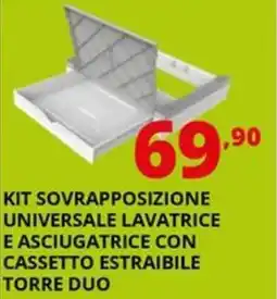 Comet Meliconi kit sovrapposizione universale lavatrice offerta