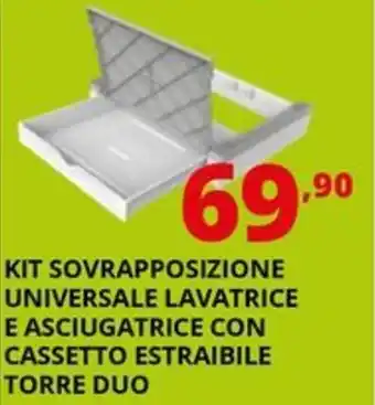 Comet Meliconi kit sovrapposizione universale lavatrice offerta