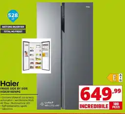Comet Haier frigo side by side HSR3918ENPG offerta
