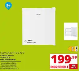 Comet SMARTWAY CONGELATORE VERTICALE WHCV05SM3WE0 offerta