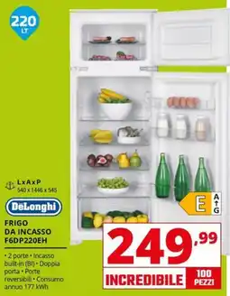 Comet FRIGO DA INCASSO DeLonghi offerta