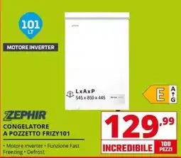 Comet ZEPHIR CONGELATORE A POZZETTO FRIZY101 offerta